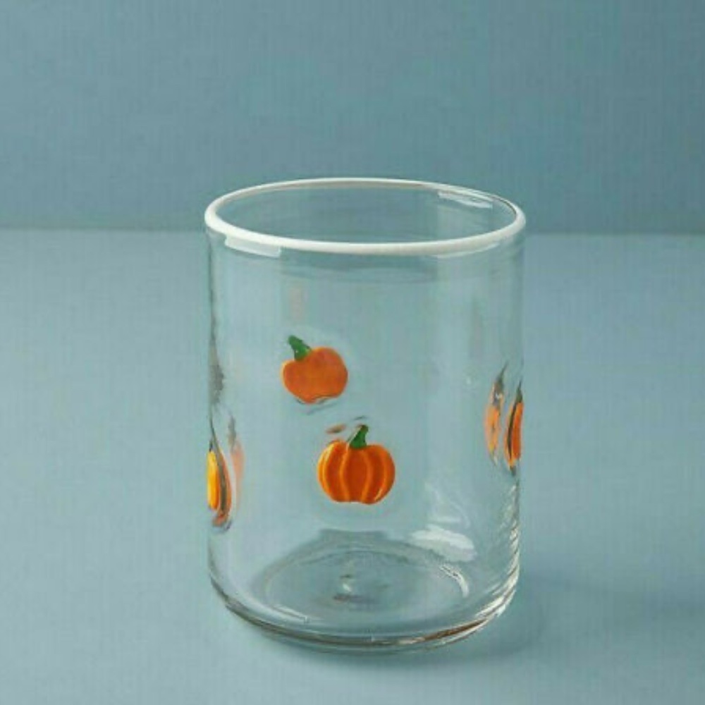 Anthropologie Pumpkin Juice Glasses (2)